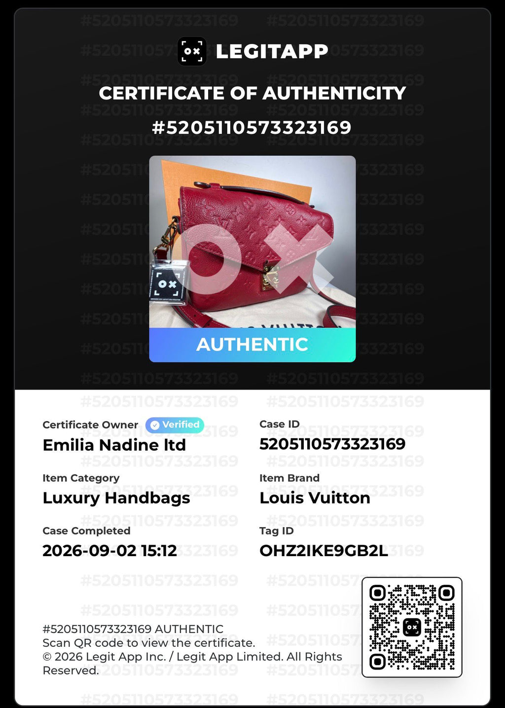Louis Vuitton Pochette Métis – Red Empreinte Leather