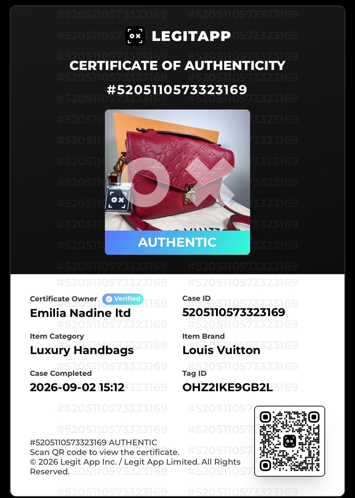 Louis Vuitton Pochette Métis – Red Empreinte Leather