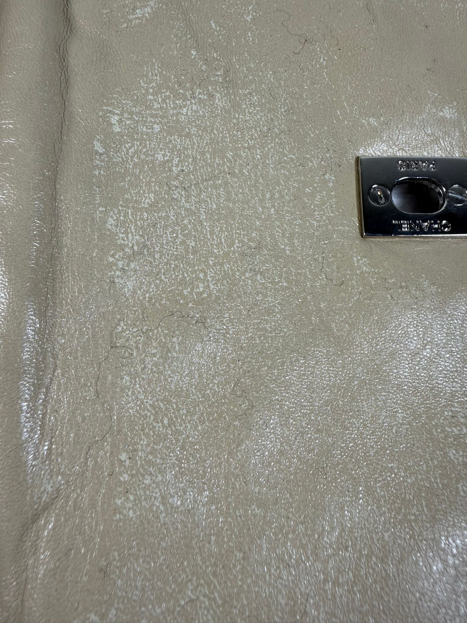 Chanel Woven Leather Shoulder Bag with Silver Hardware