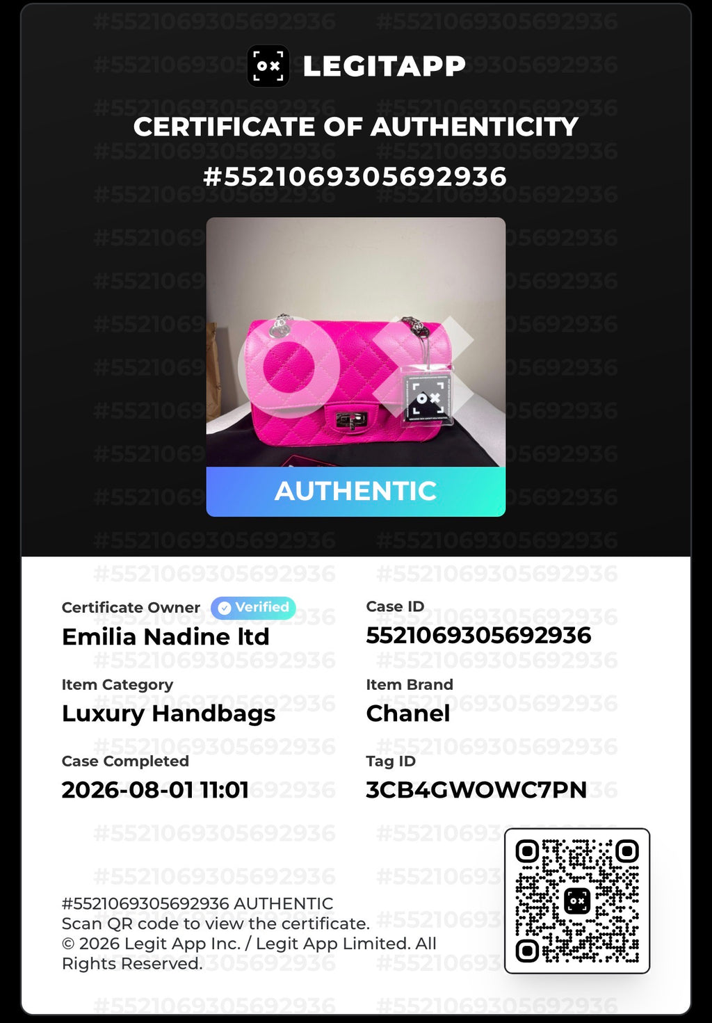 Authentic Chanel Classic Flap Bag – Hot Pink Caviar Leather