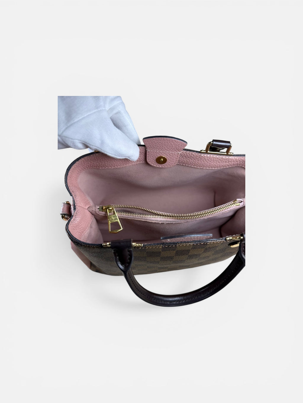 Louis Vuitton Brittany Damier Ebene Shoulder Bag – Magnolia Pink – Crossbody