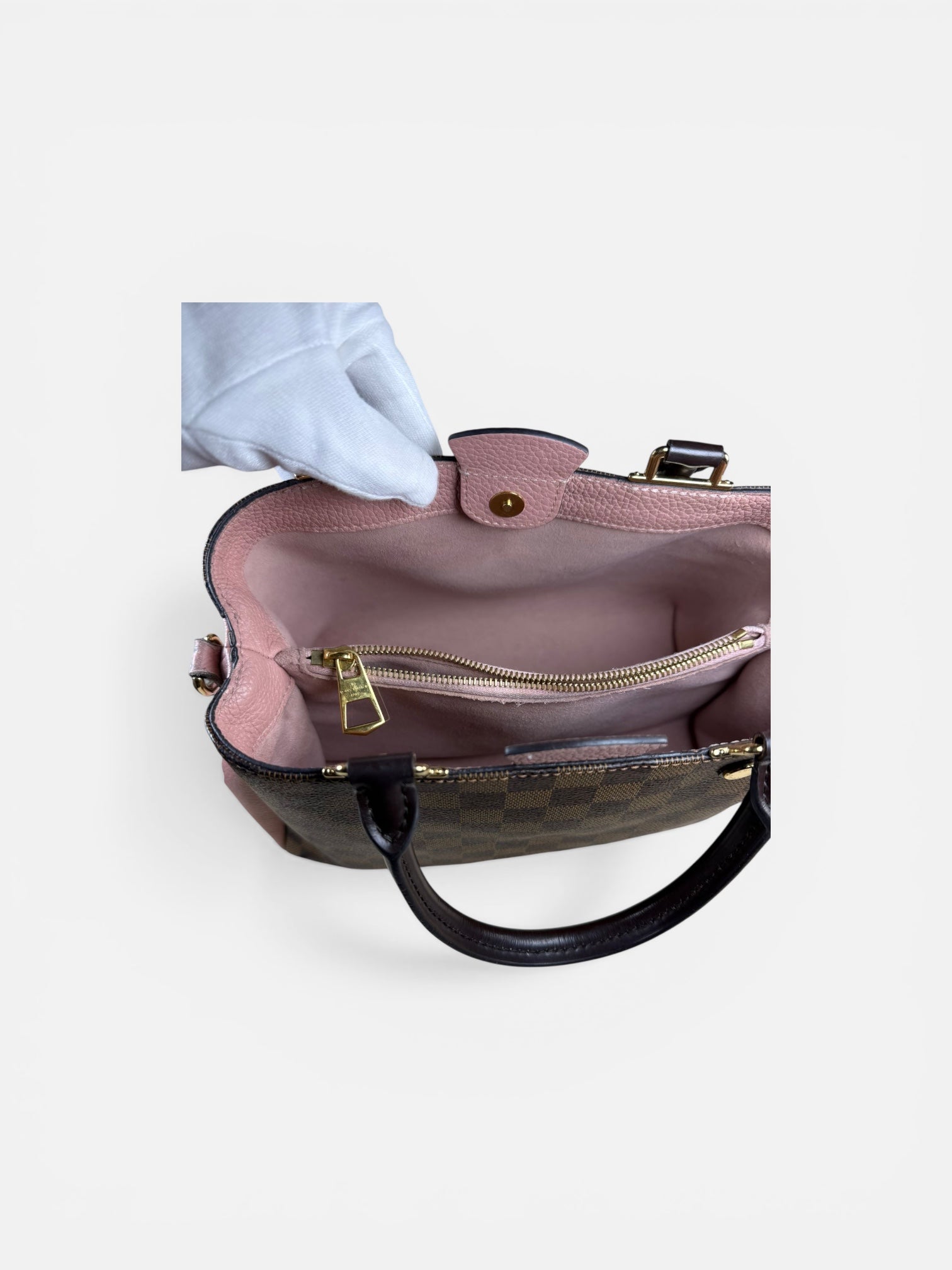 Louis Vuitton Brittany Damier Ebene Shoulder Bag – Magnolia Pink – Crossbody