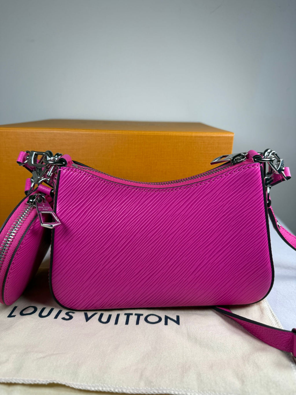 Louis Vuitton Marellini Pink Epi Leather Crossbody Bag