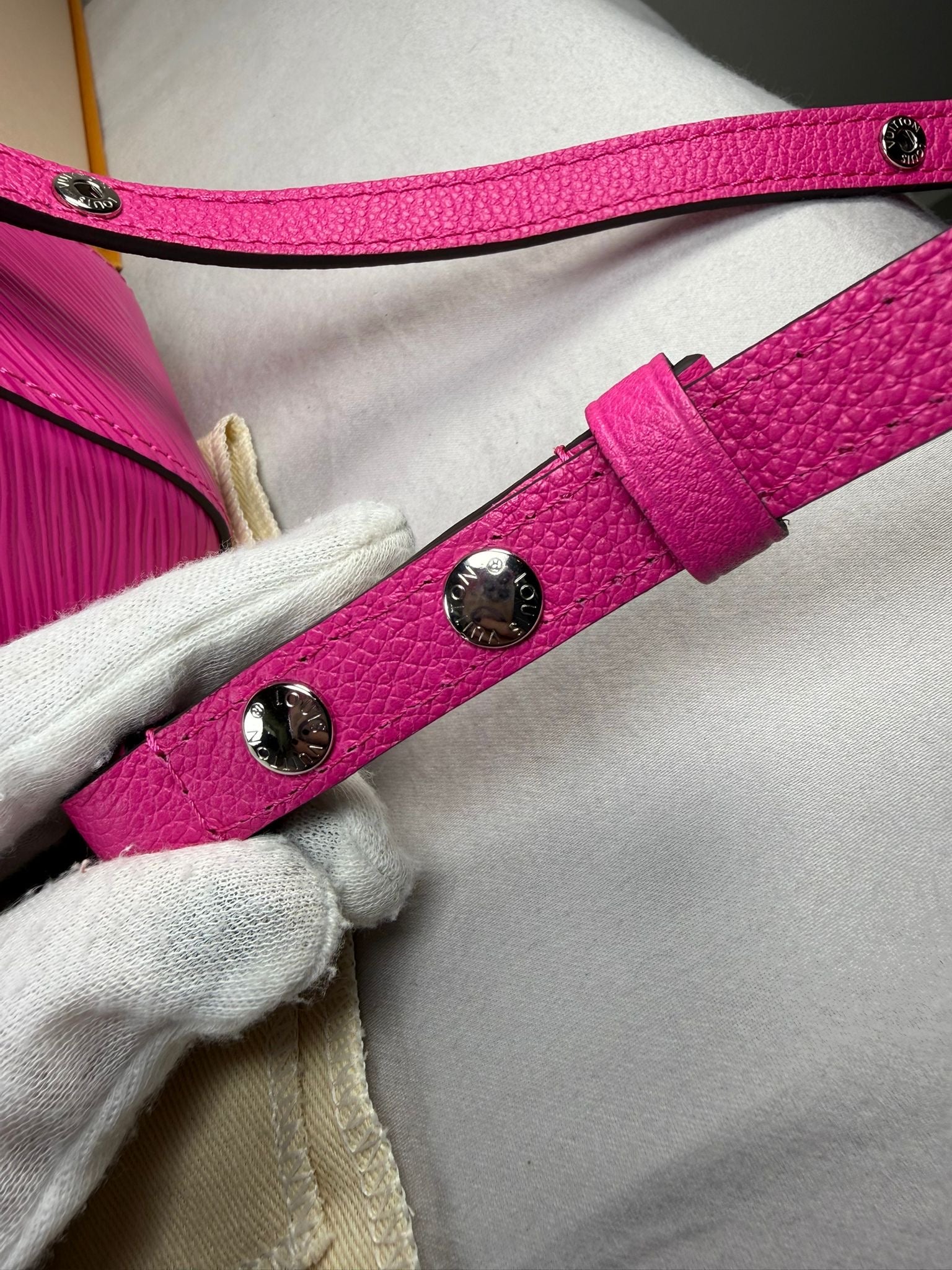 Louis Vuitton Marellini Pink Epi Leather Crossbody Bag