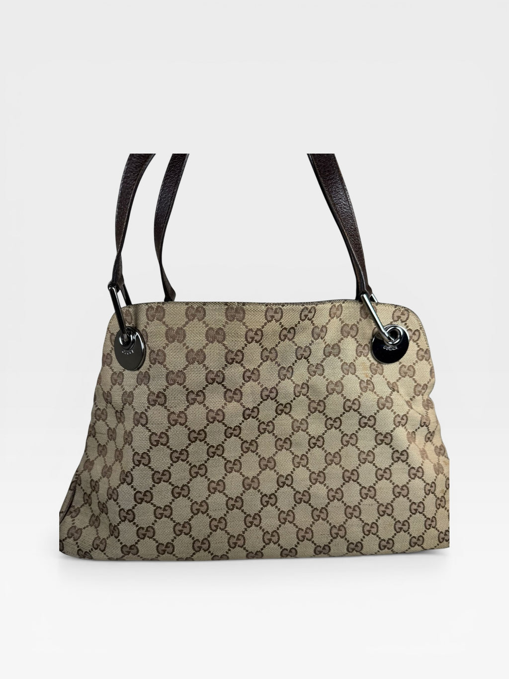 Gucci GG Canvas Abbey Shoulder Bag – Beige/Brown Monogram