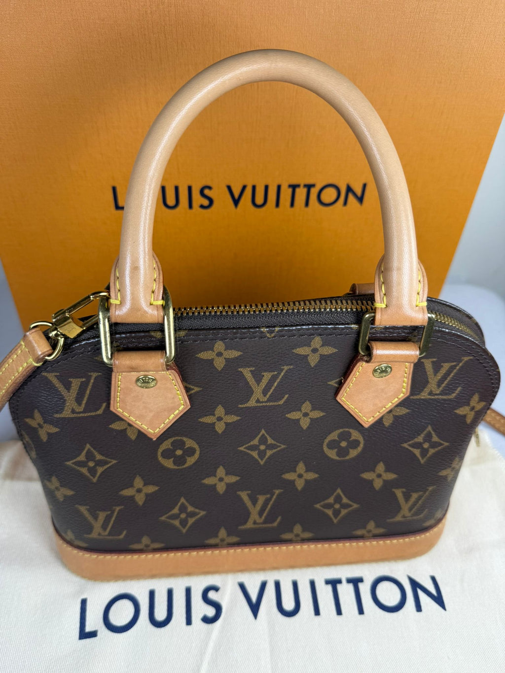 Louis Vuitton Alma BB Monogram Canvas Crossbody Bag