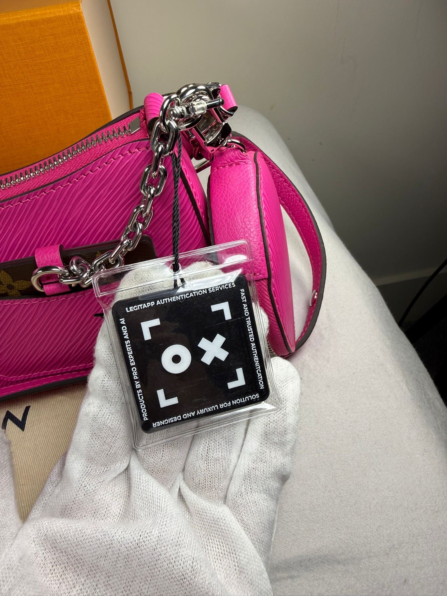 Louis Vuitton Marellini Pink Epi Leather Crossbody Bag