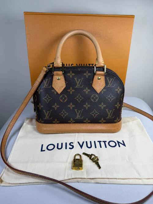 Louis Vuitton Alma BB Monogram Canvas Crossbody Bag
