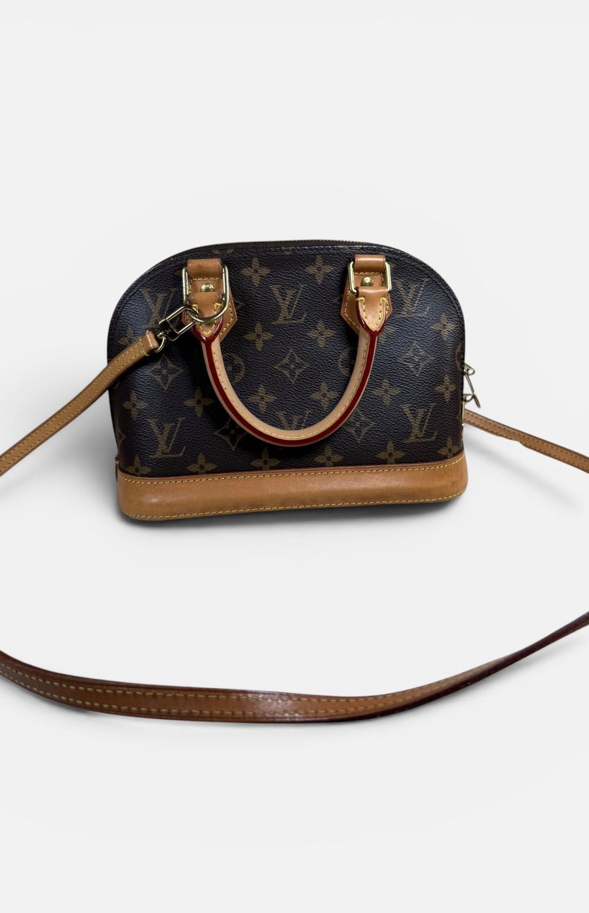 Louis Vuitton Alma BB Monogram Canvas Crossbody Bag