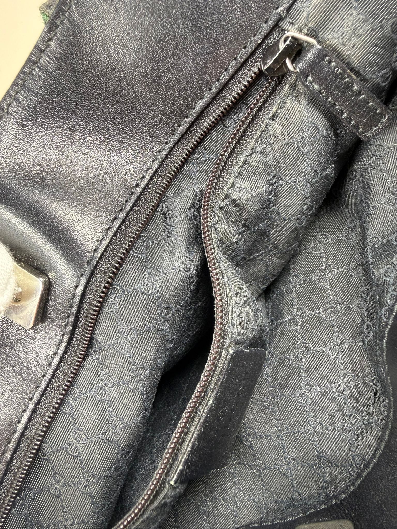 Gucci Web Stripe Denim Tote