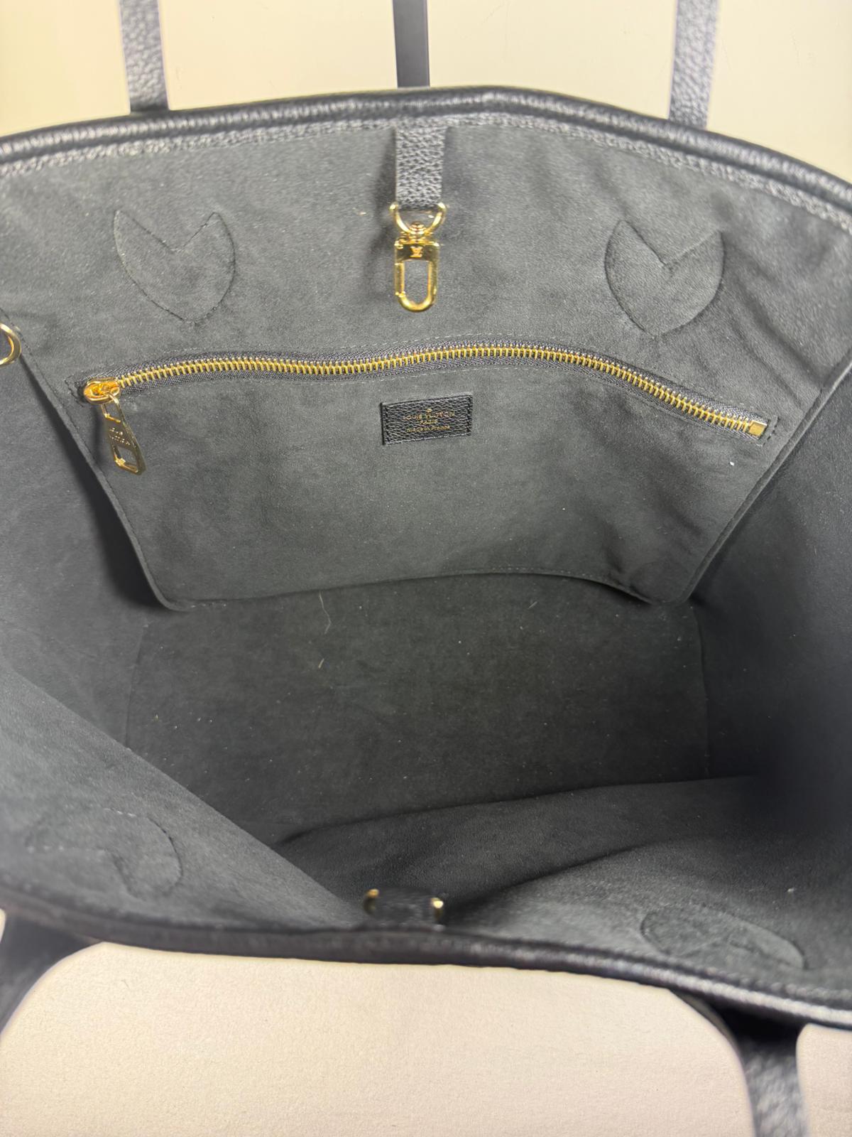 Louis Vuitton Neverfull MM Monogram Empreinte Giant – Black/Beige
