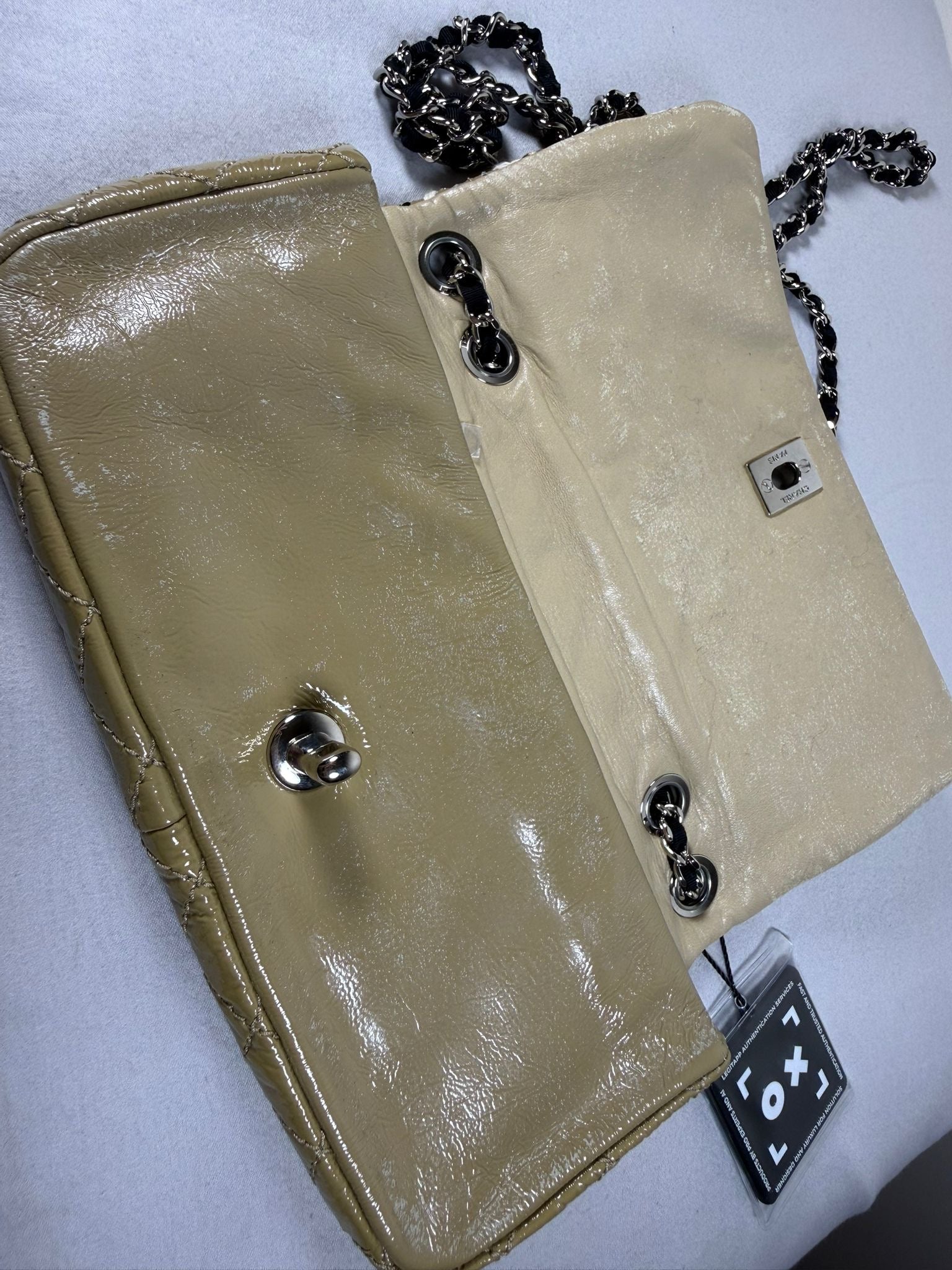 Chanel Woven Leather Shoulder Bag with Silver Hardware