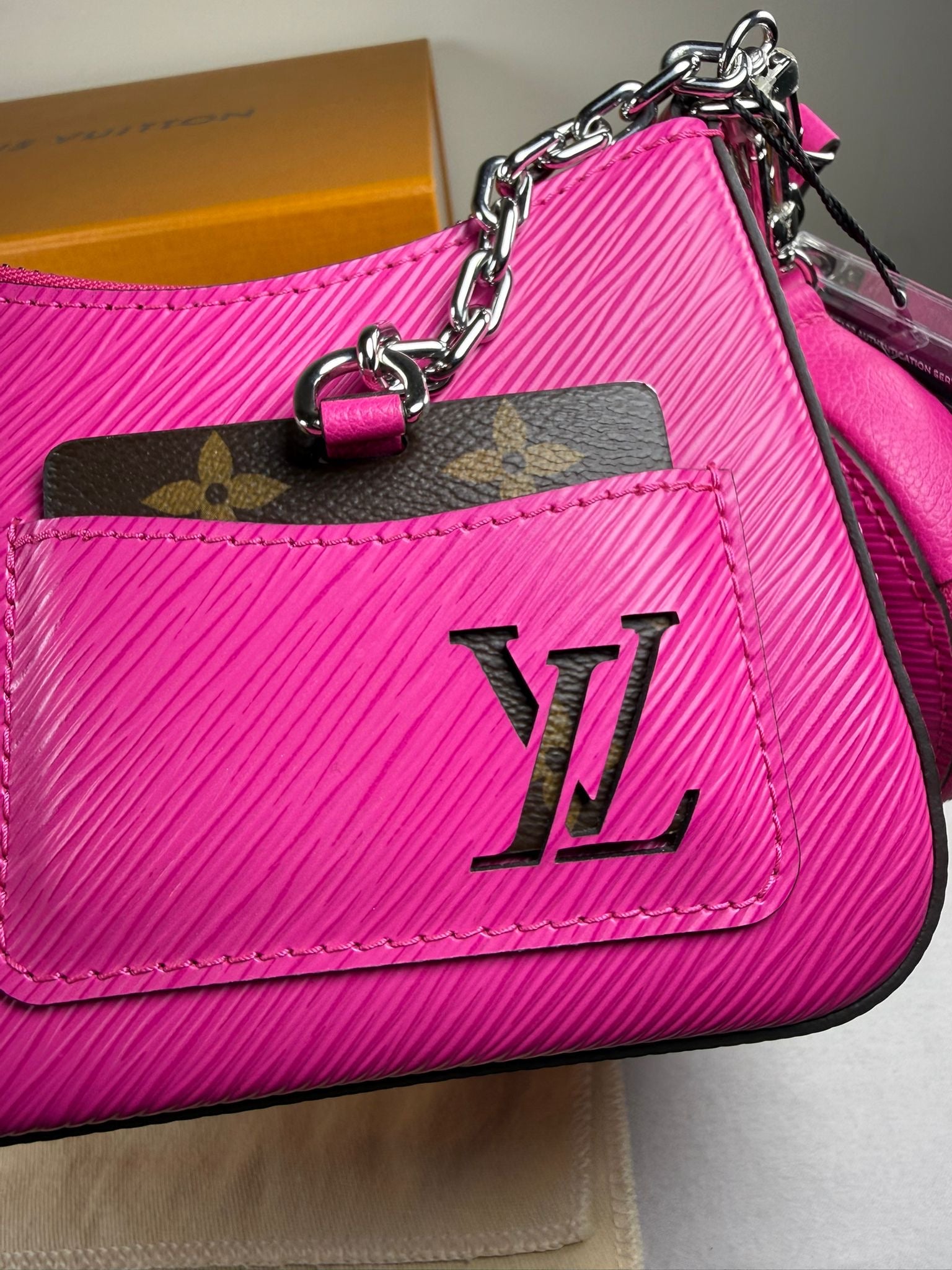 Louis Vuitton Marellini Pink Epi Leather Crossbody Bag
