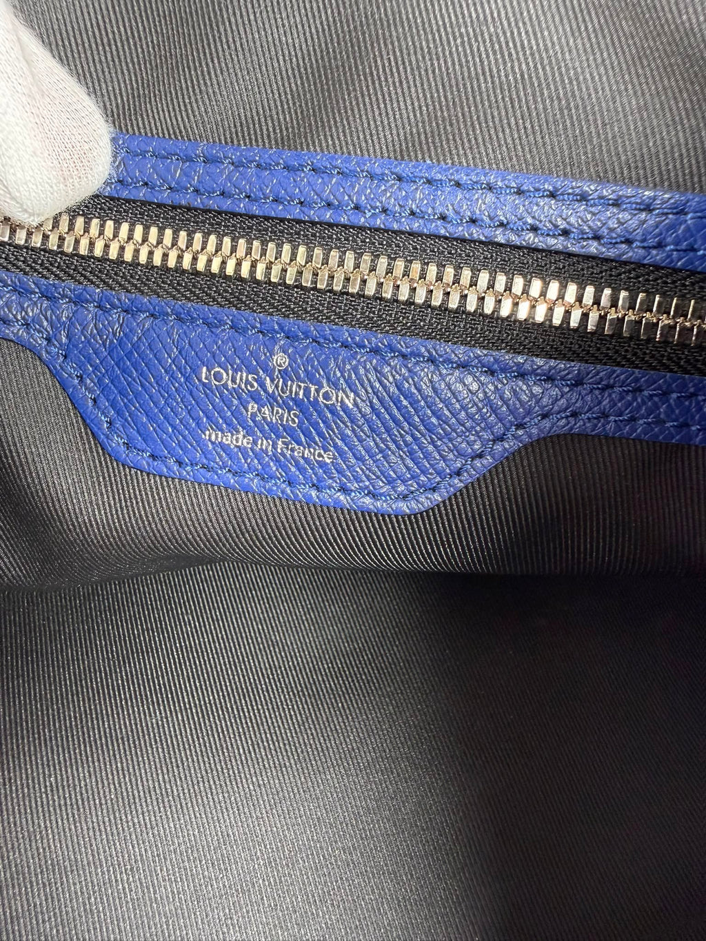 Louis Vuitton Keepall Bandoulière 50 cobalt blue Monogram Eclipse travel bag