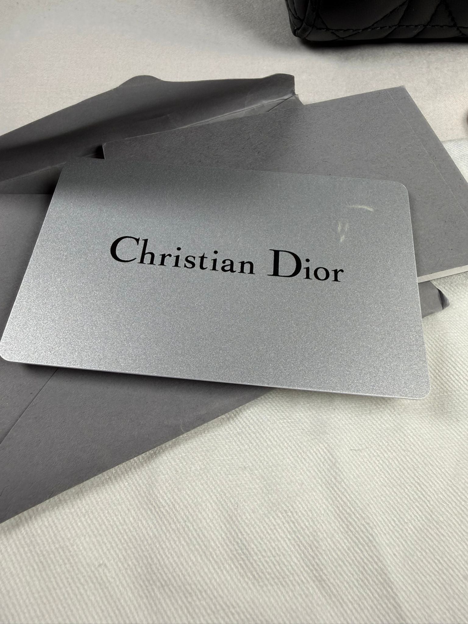Christian Dior Small Lady Dior Black Lambskin Cannage Bag Gold Hardware + Strap