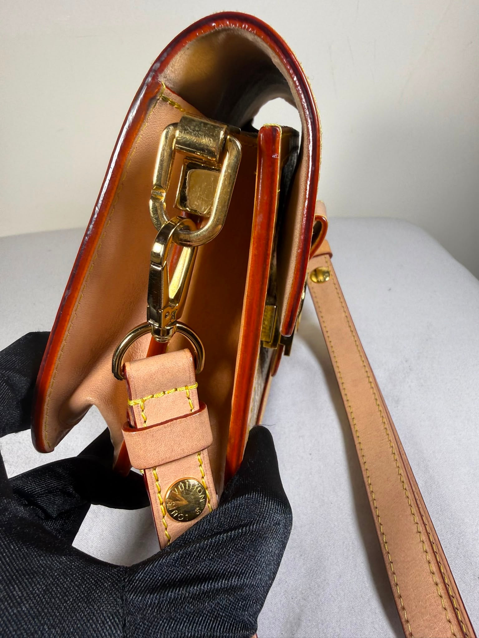 Louis Vuitton Dauphine Mini – Monogram Metallic Canvas – Gold Hardware