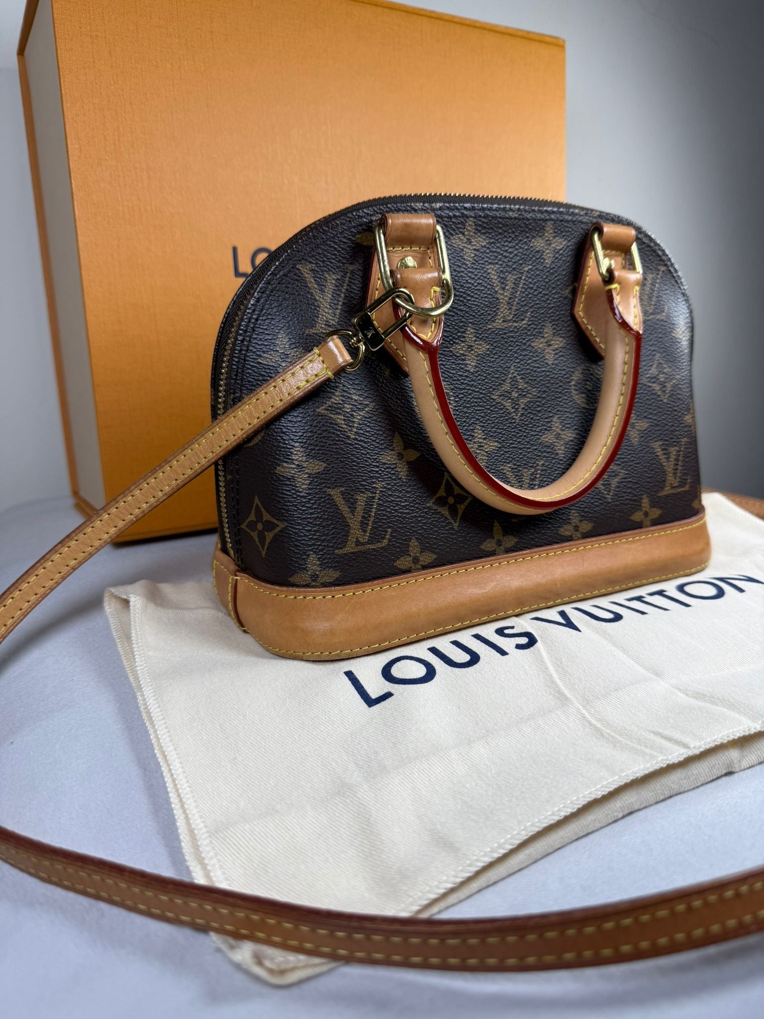 Louis Vuitton Alma BB Monogram Canvas Crossbody Bag