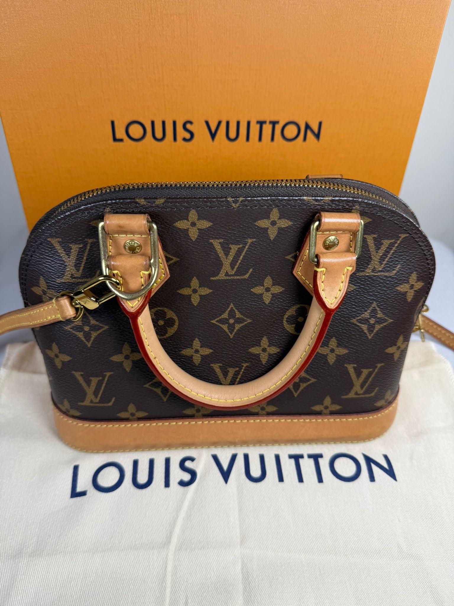 Louis Vuitton Alma BB Monogram Canvas Crossbody Bag