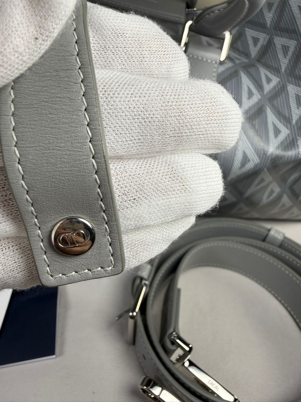 Dior Lingot Weekender Bag – Grey Oblique Canvas