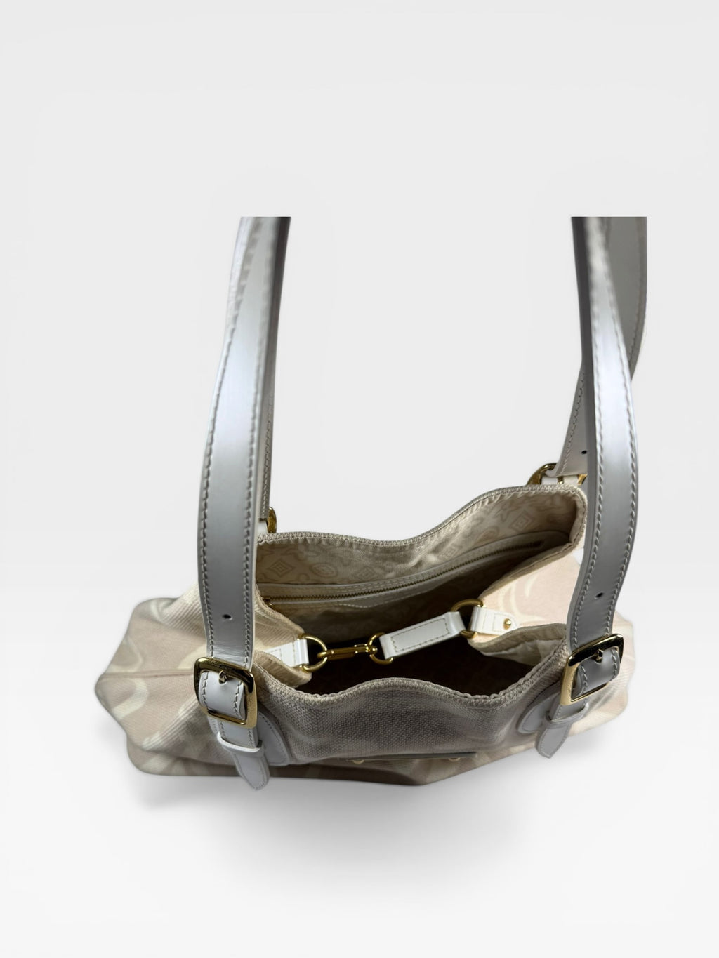 Louis Vuitton Tahitienne PM Hobo Bag – Cream / White Leather – Gold Hardware