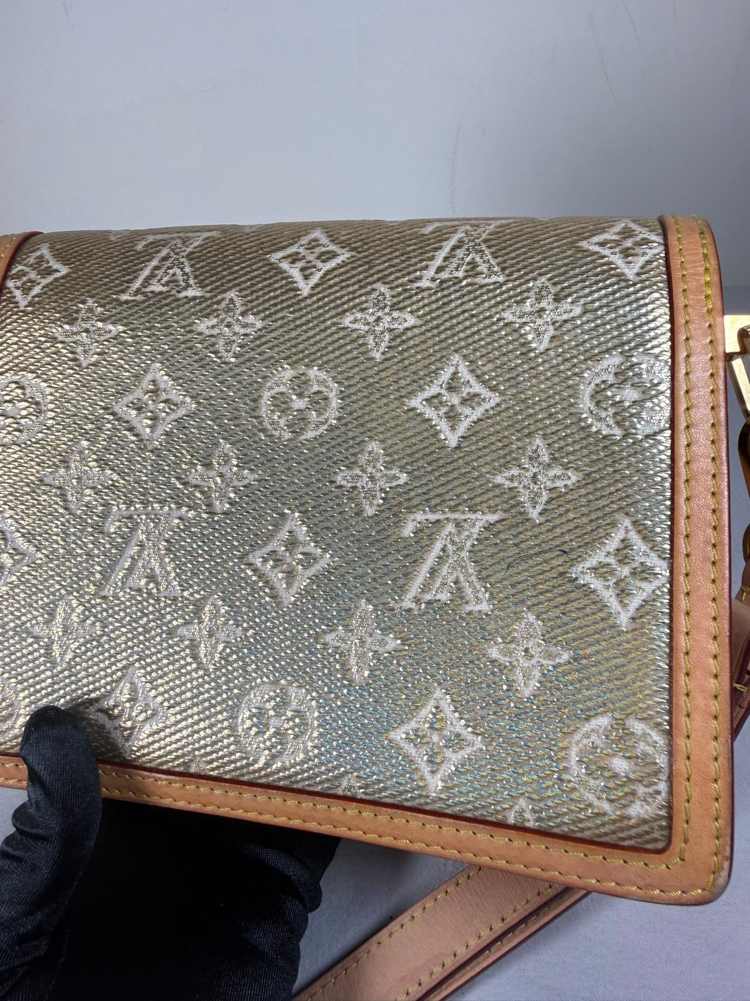 Louis Vuitton Dauphine Mini – Monogram Metallic Canvas – Gold Hardware