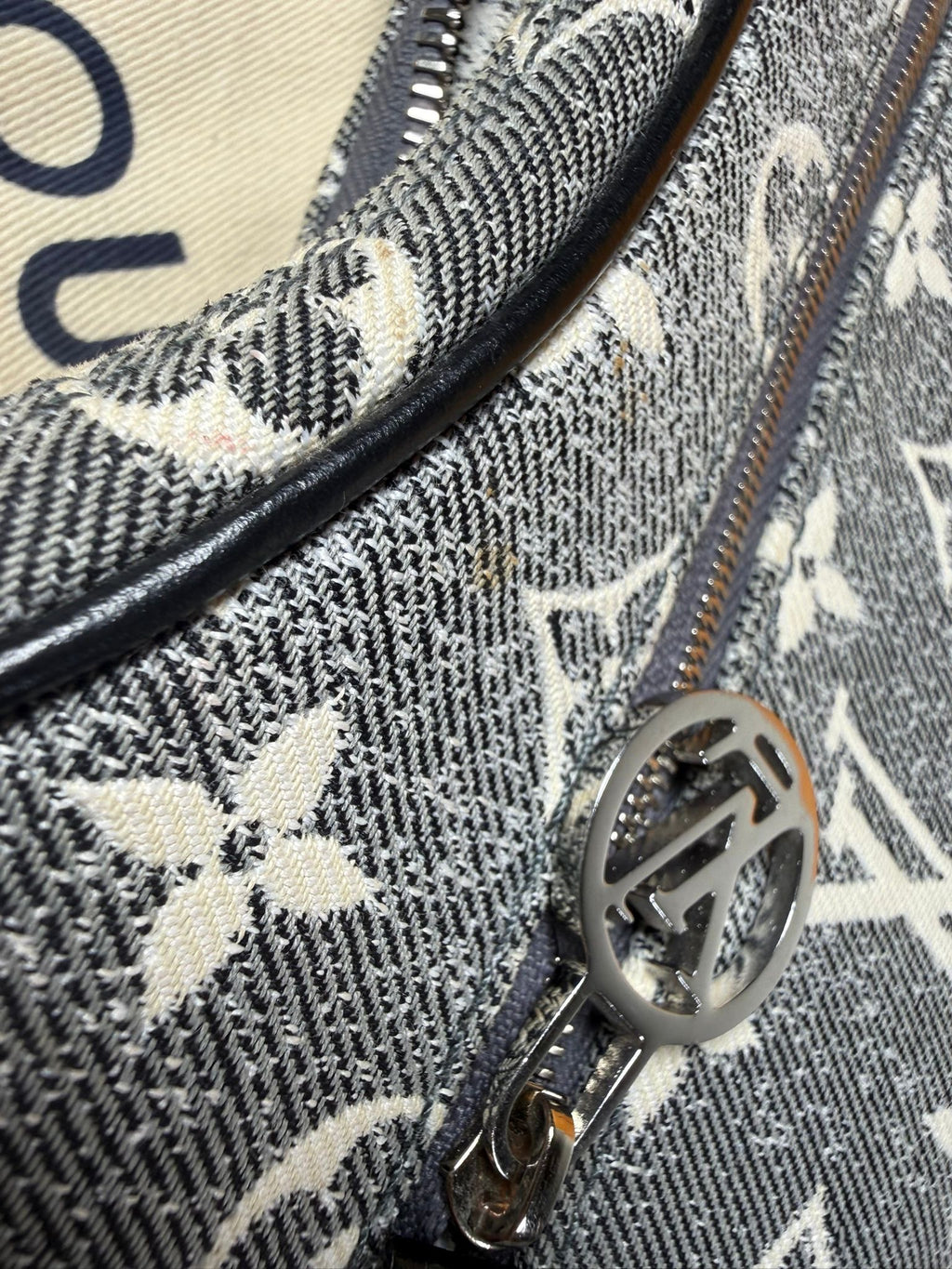 Louis Vuitton Loop PM Monogram Denim Shoulder Bag – Grey
