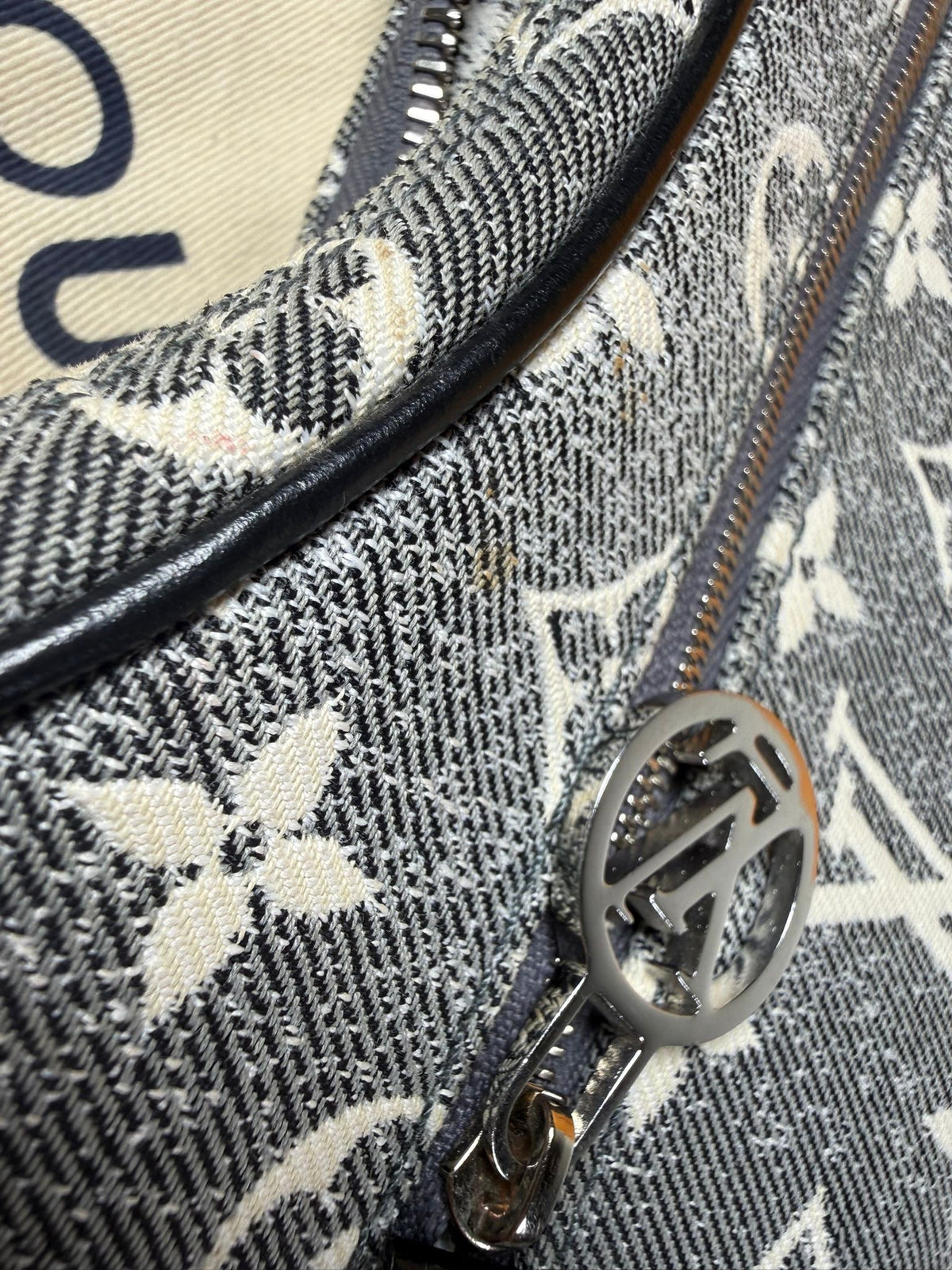 Louis Vuitton Loop PM Monogram Denim Shoulder Bag – Grey
