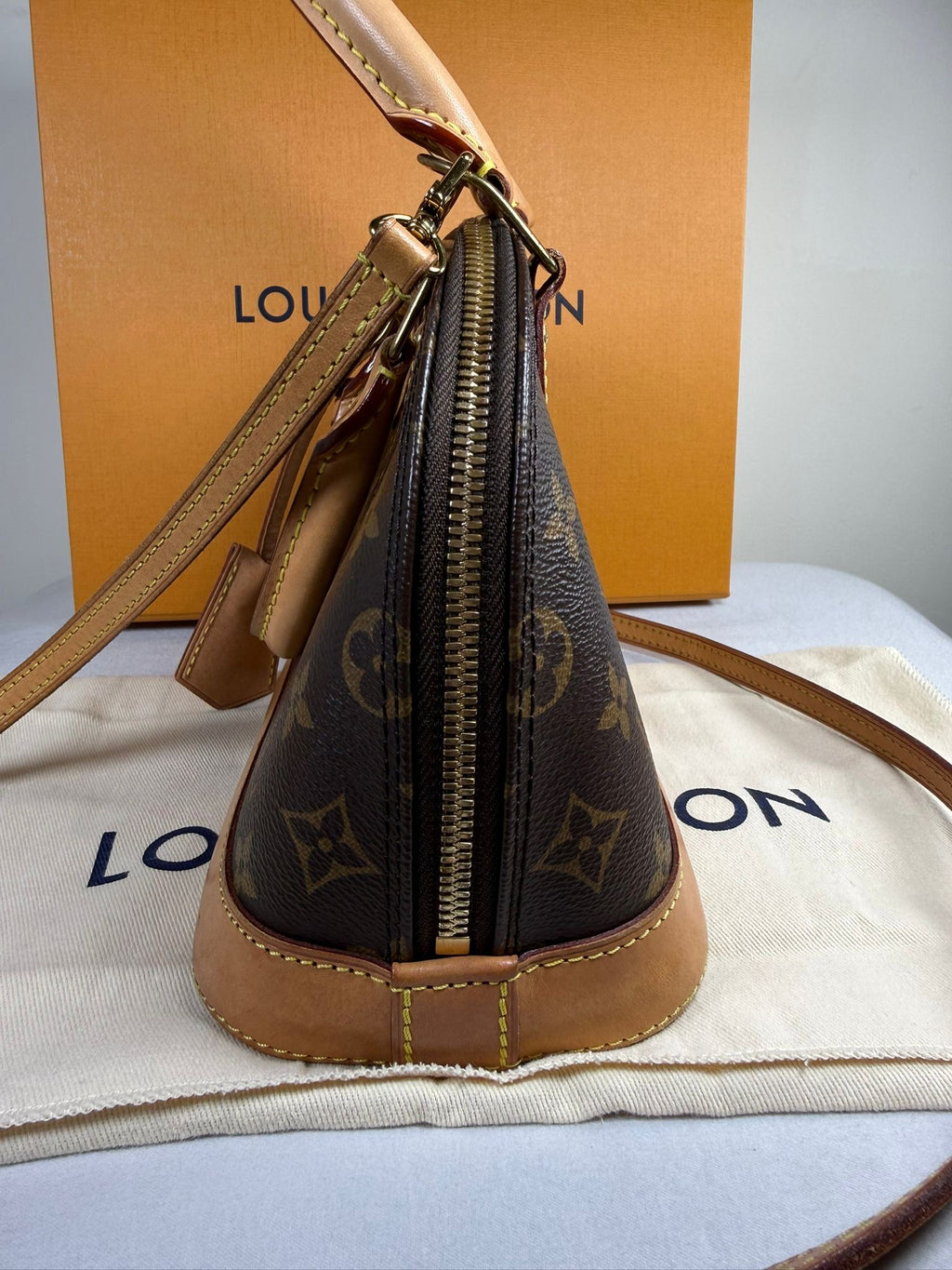 Louis Vuitton Alma BB Monogram Canvas Crossbody Bag