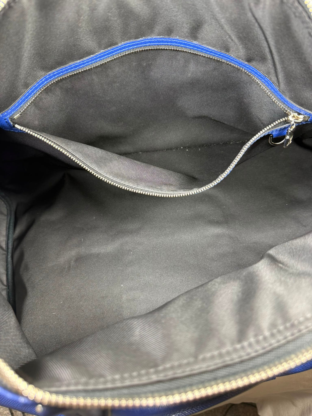 Louis Vuitton Keepall Bandoulière 50 cobalt blue Monogram Eclipse travel bag