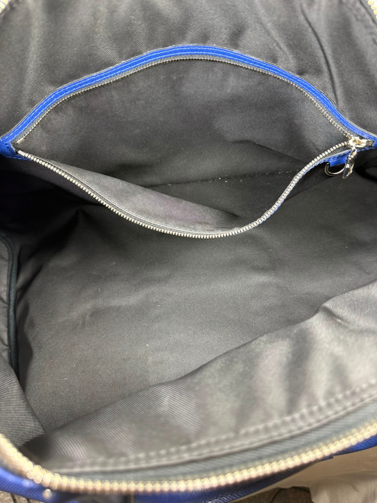 Louis Vuitton Keepall Bandoulière 50 cobalt blue Monogram Eclipse travel bag