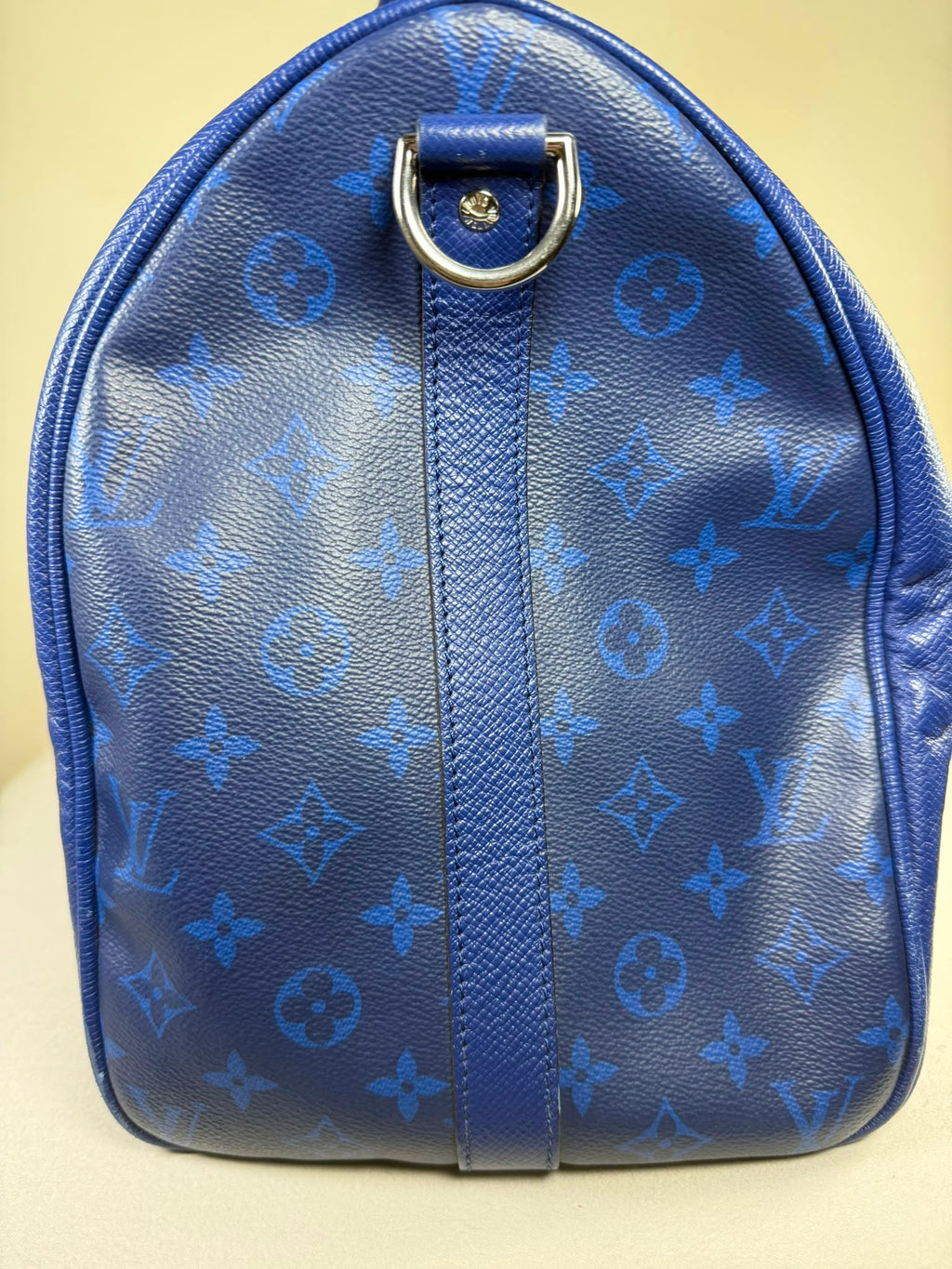 Louis Vuitton Keepall Bandoulière 50 cobalt blue Monogram Eclipse travel bag