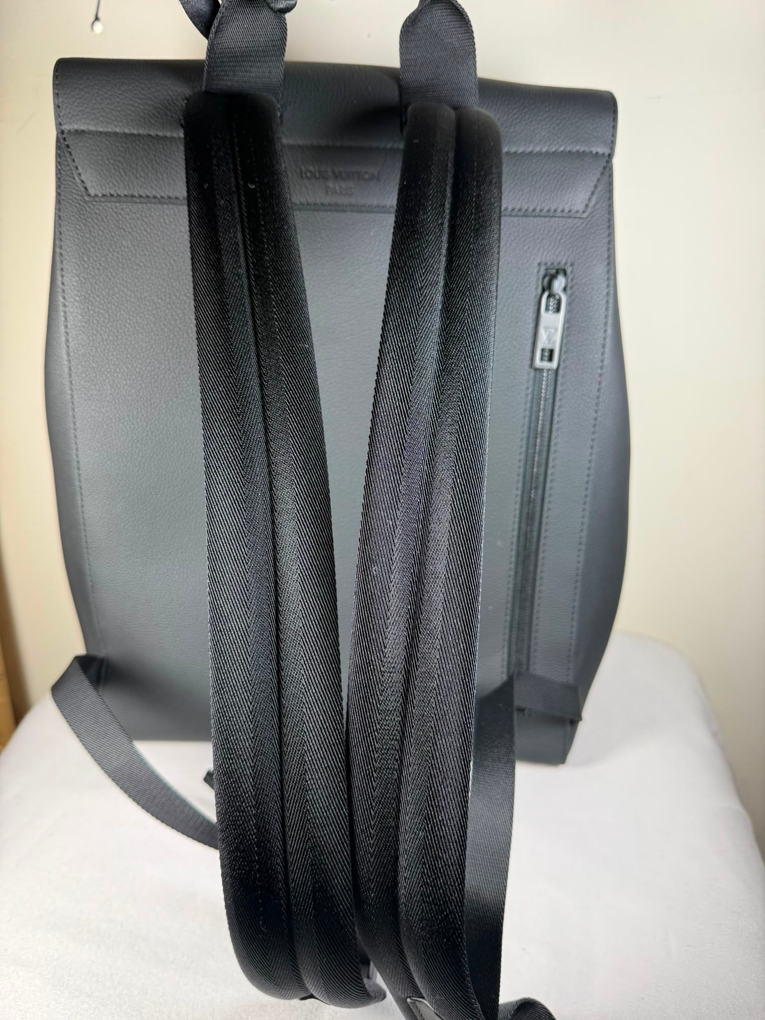 Louis Vuitton Fastline Backpack – Black Grained Calf Leather | Matte Black Hardware