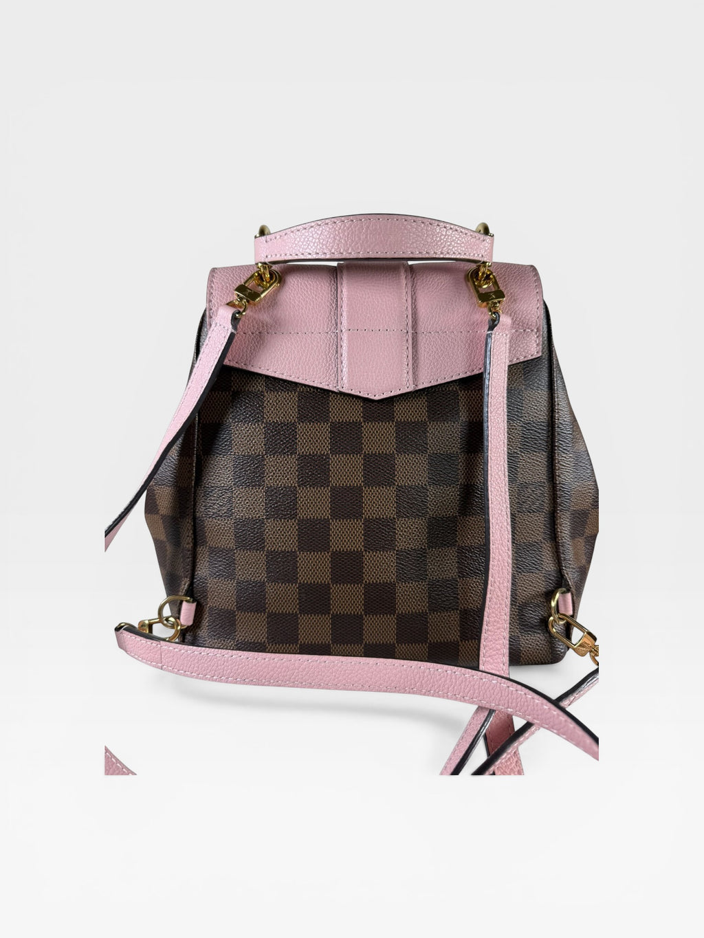 Louis Vuitton Clapton Backpack – Damier Ebene with Rose Ballerine