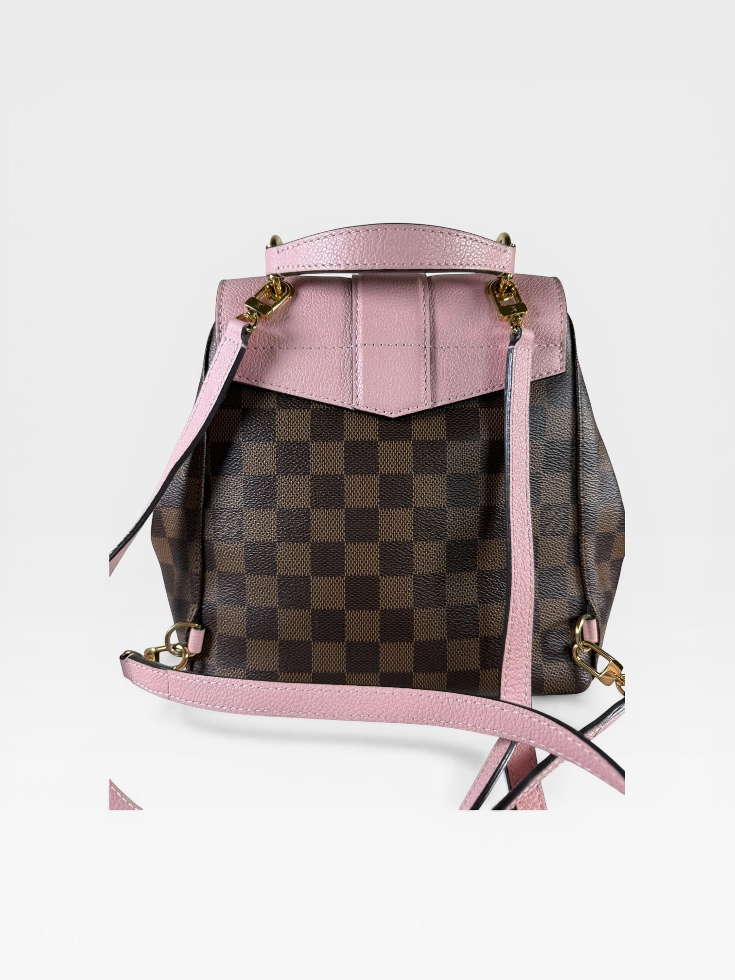 Louis Vuitton Clapton Backpack – Damier Ebene with Rose Ballerine