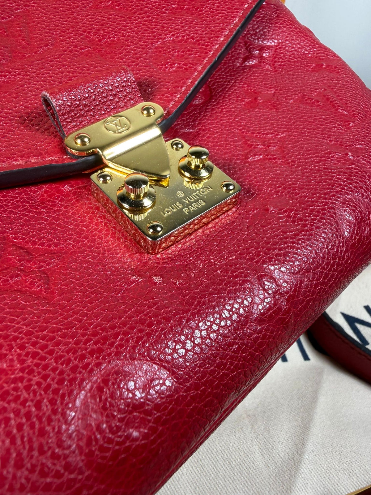 Louis Vuitton Pochette Métis – Red Empreinte Leather