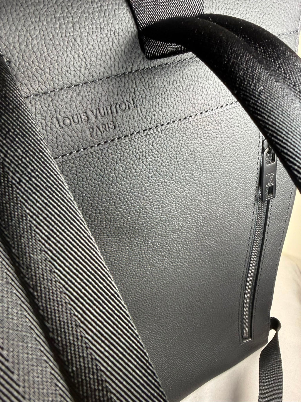 Louis Vuitton Fastline Backpack – Black Grained Calf Leather | Matte Black Hardware