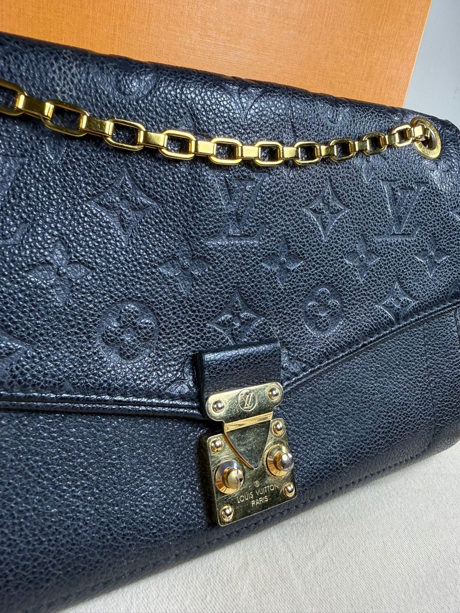 Louis Vuitton Saint Germain PM Empreinte Leather Bag