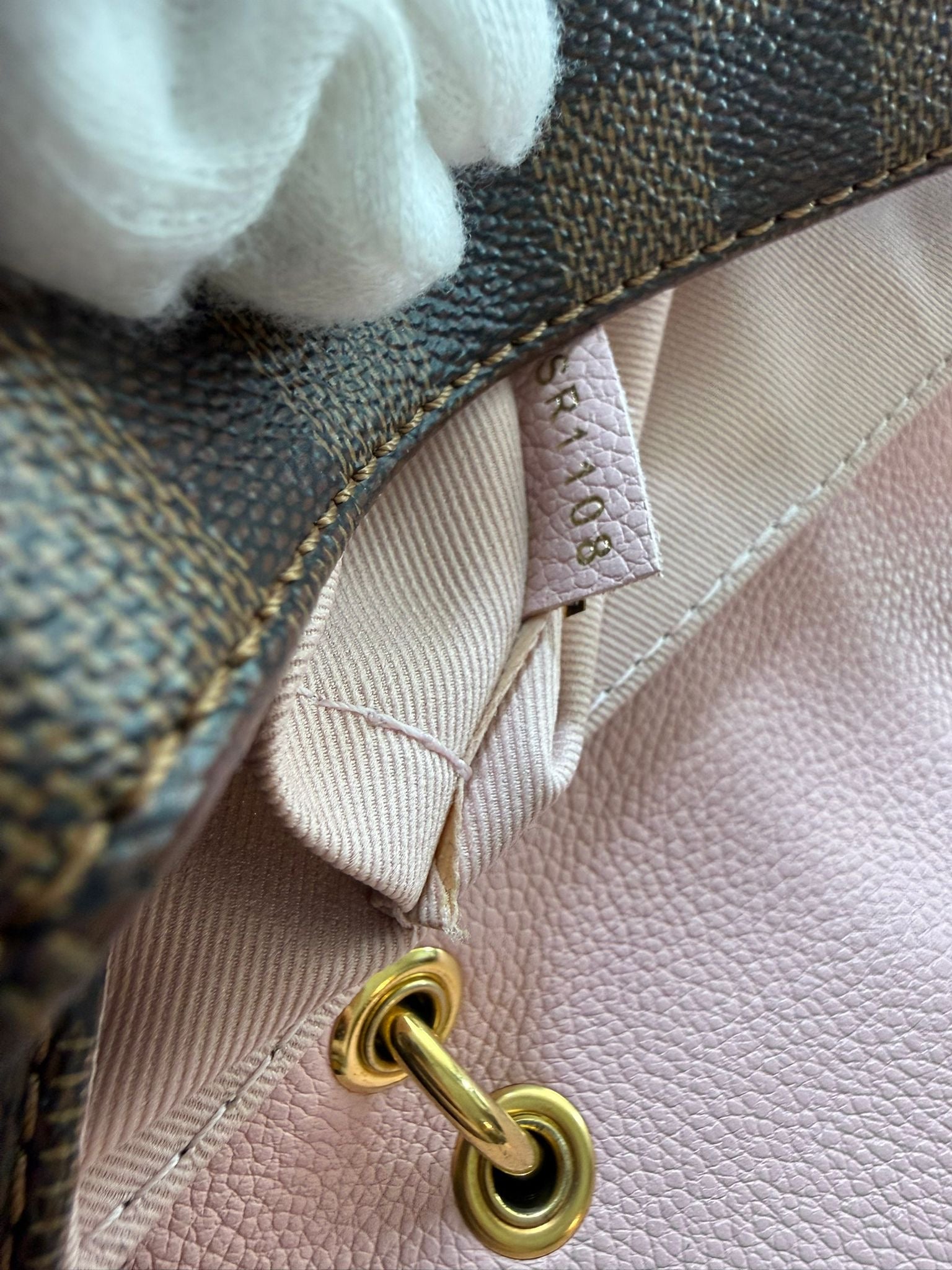 Louis Vuitton Clapton Backpack – Damier Ebene with Rose Ballerine