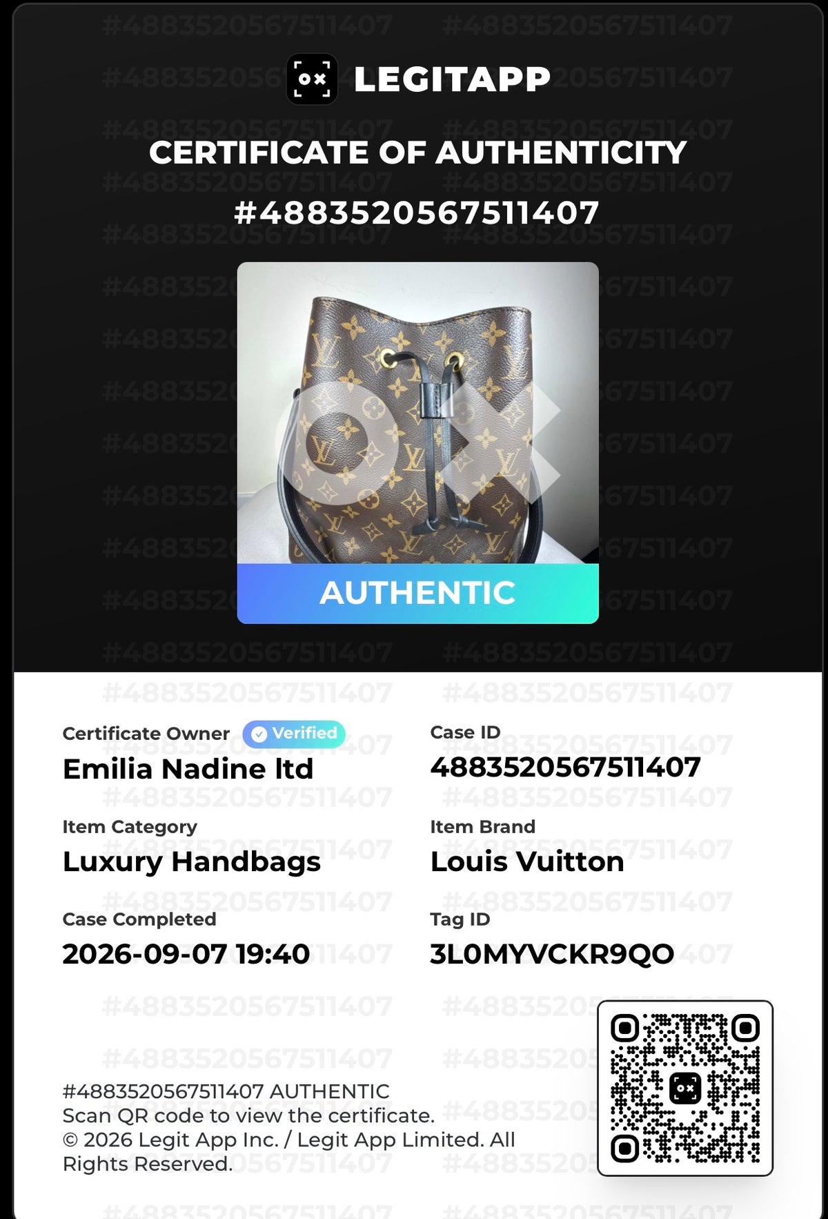 Louis Vuitton NeoNoé Monogram Bucket Bag