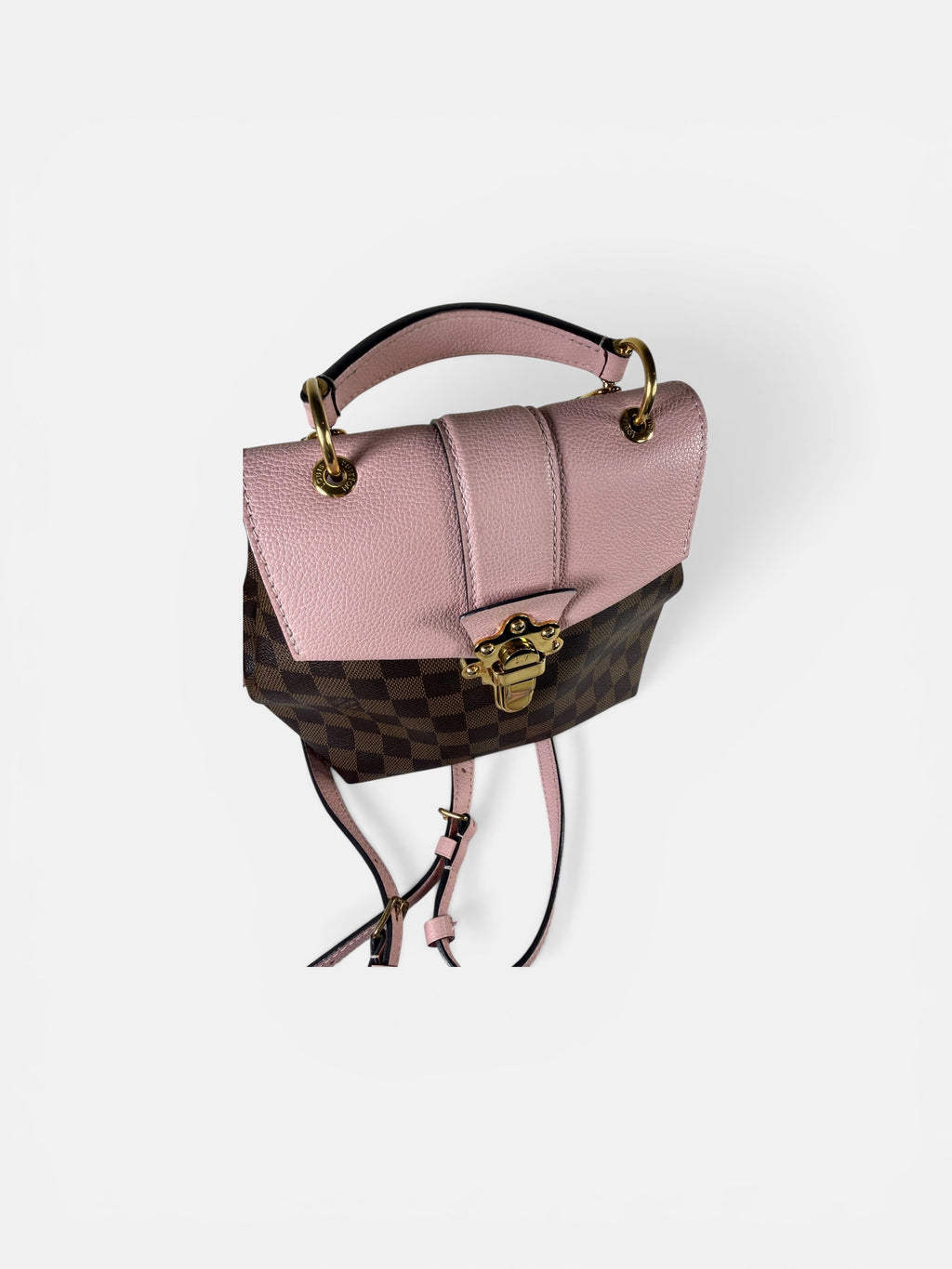 Louis Vuitton Clapton Backpack – Damier Ebene with Rose Ballerine