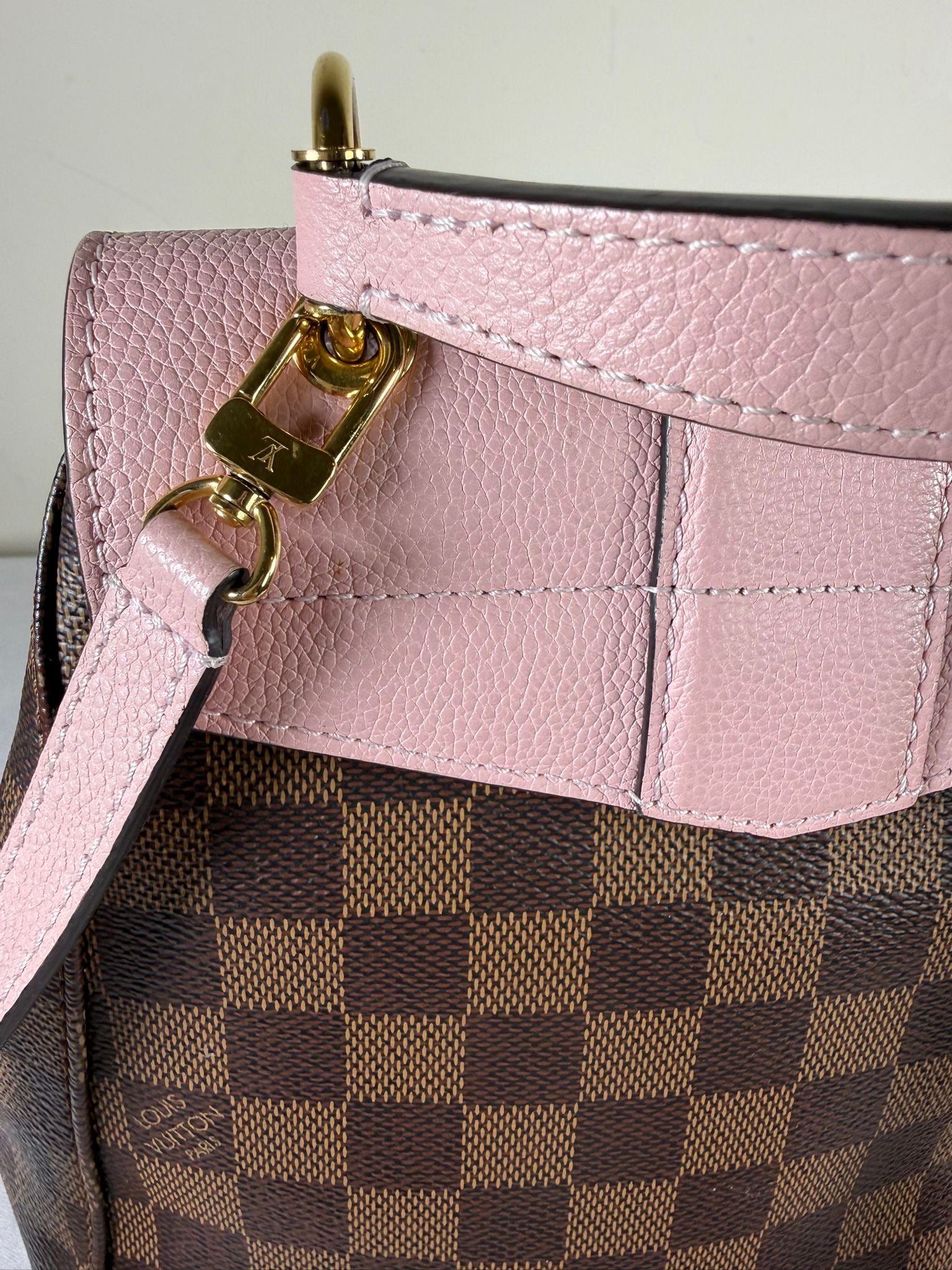 Louis Vuitton Clapton Backpack – Damier Ebene with Rose Ballerine