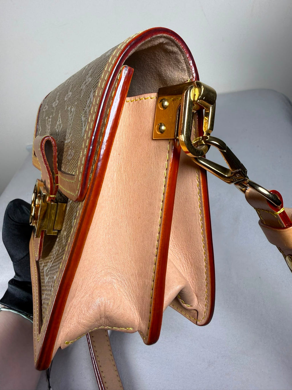 Louis Vuitton Dauphine Mini – Monogram Metallic Canvas – Gold Hardware