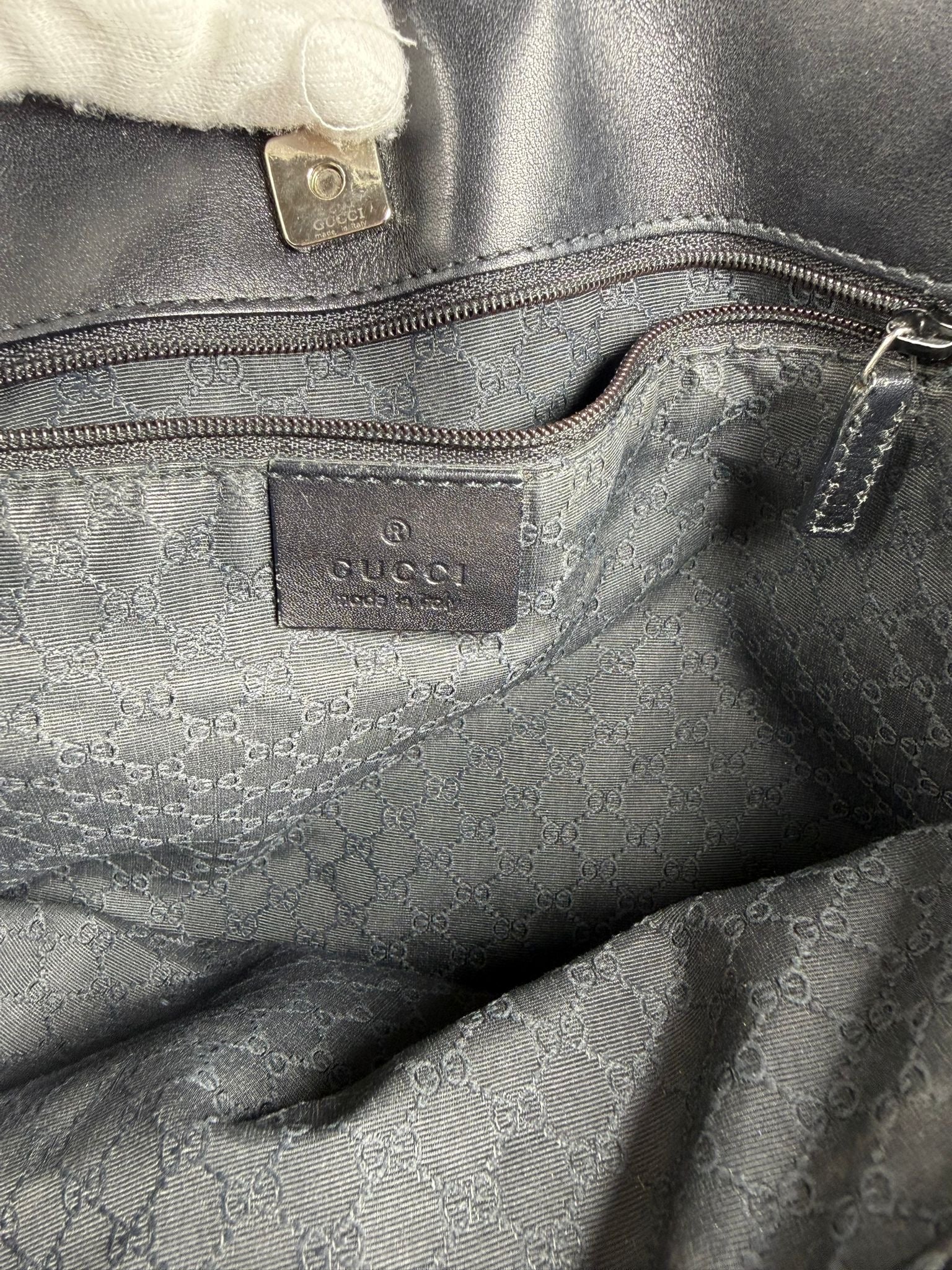 Gucci GG Canvas Abbey Shoulder Bag – Beige/Brown Monogram