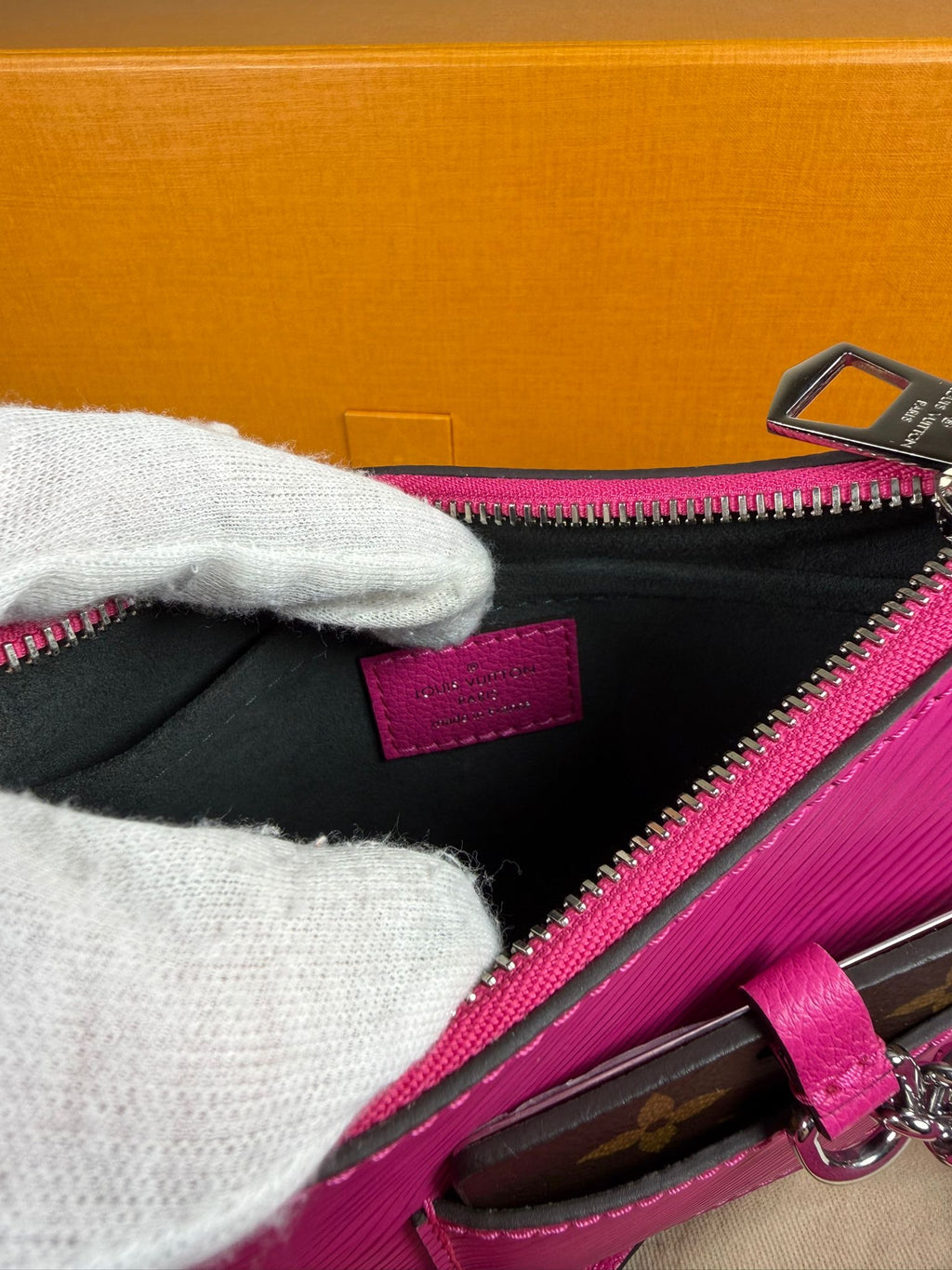 Louis Vuitton Marellini Pink Epi Leather Crossbody Bag