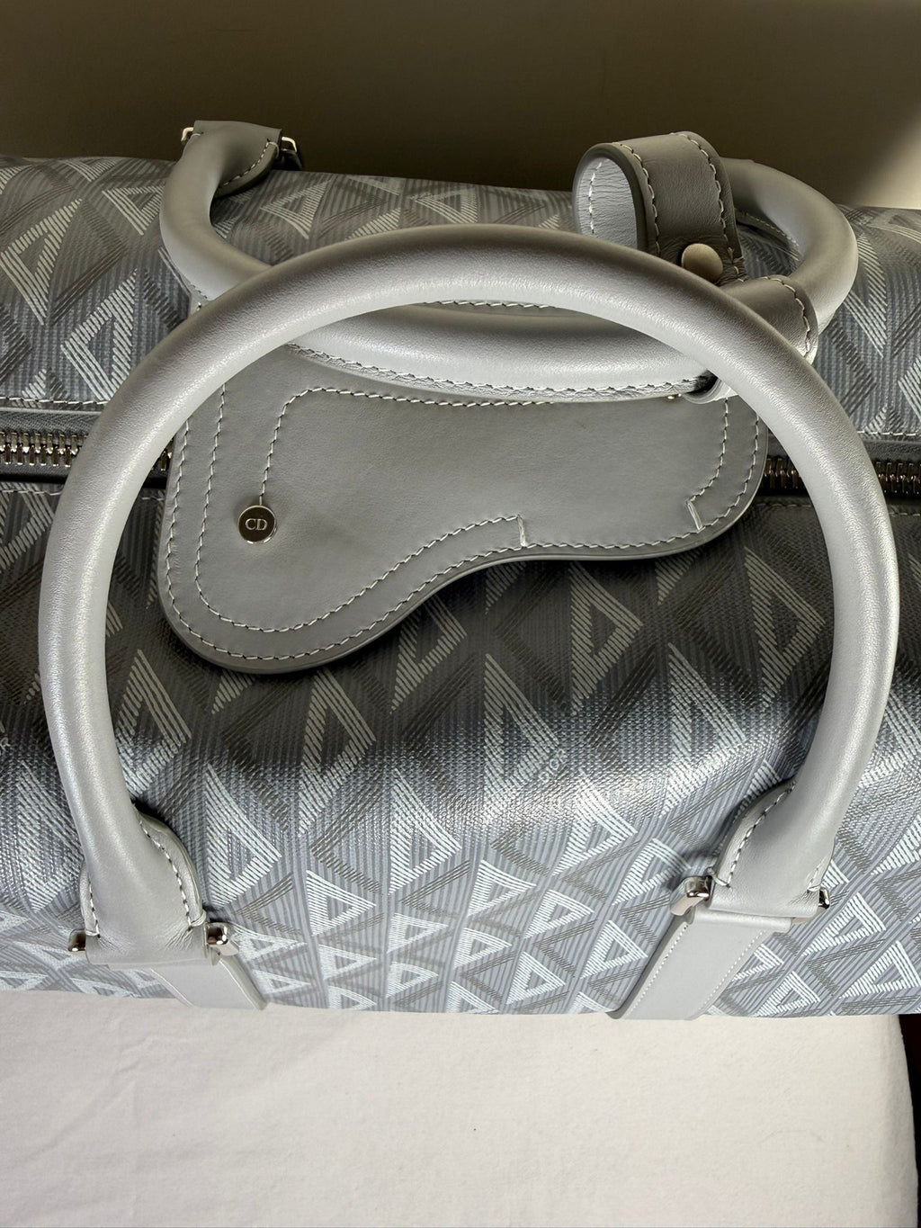 Dior Lingot Weekender Bag – Grey Oblique Canvas