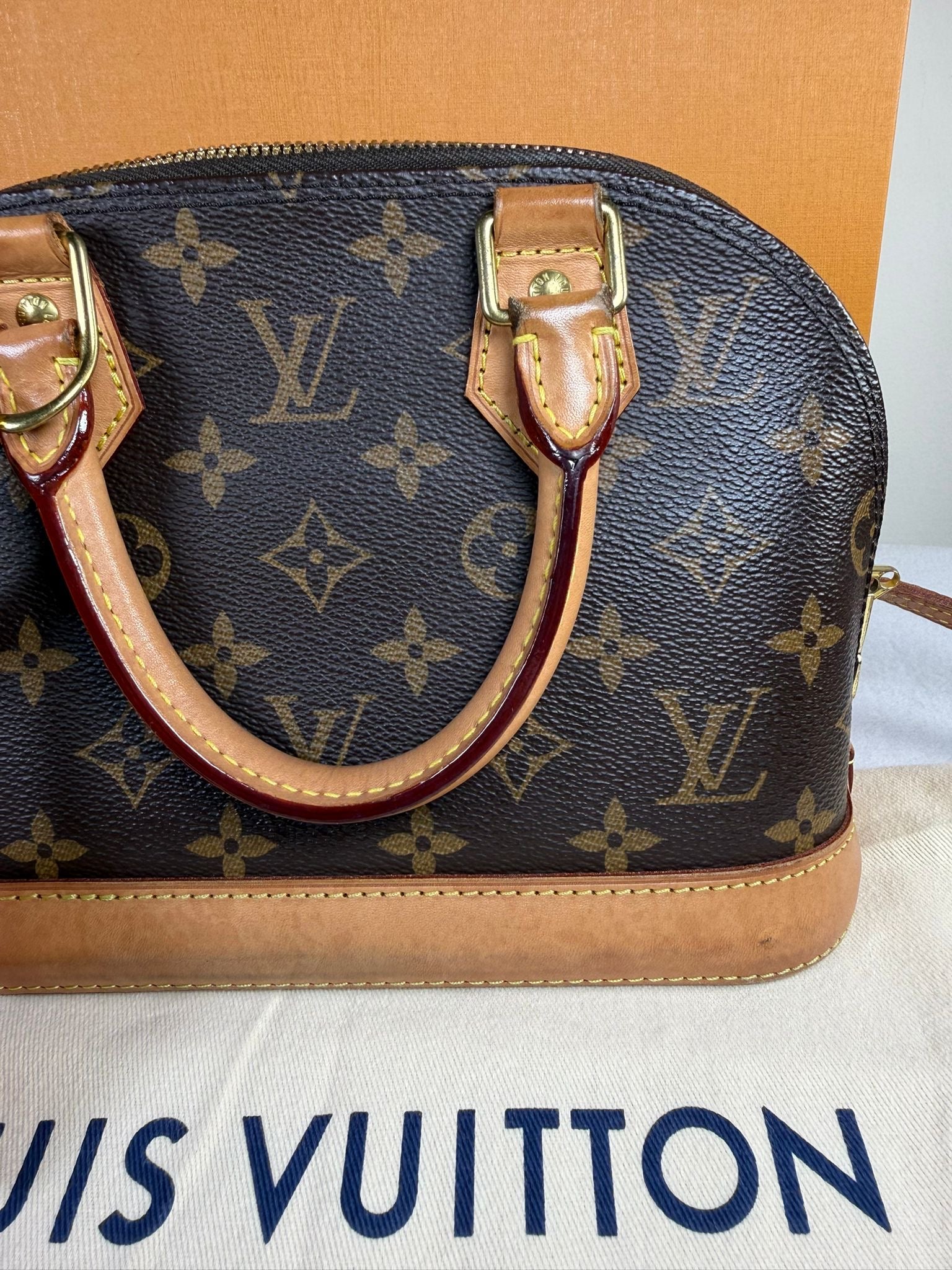 Louis Vuitton Alma BB Monogram Canvas Crossbody Bag