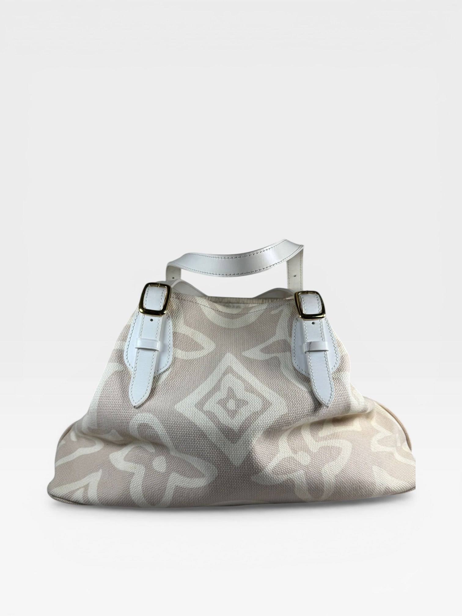 Louis Vuitton Tahitienne PM Hobo Bag – Cream / White Leather – Gold Hardware
