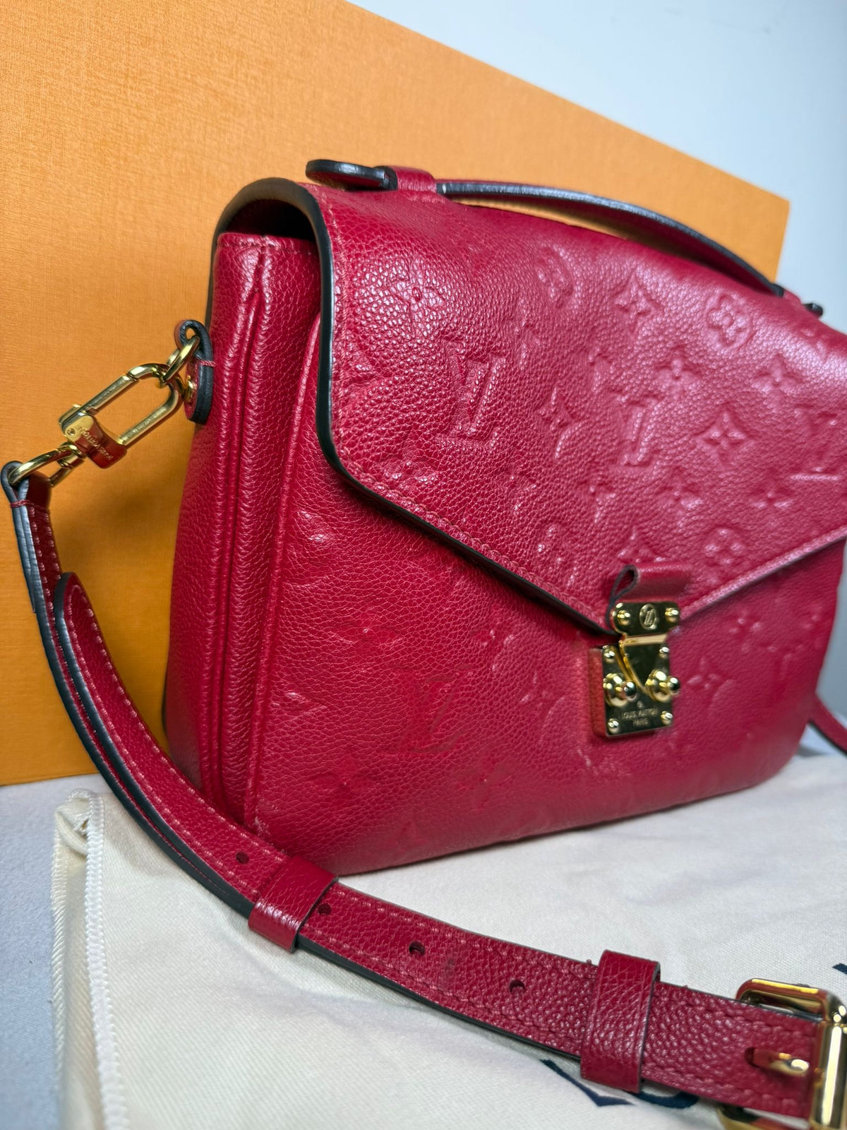Louis Vuitton Pochette Métis – Red Empreinte Leather
