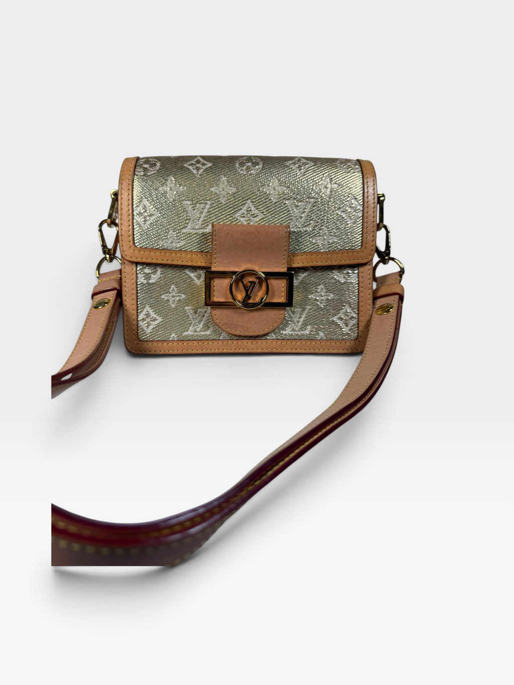 Louis Vuitton Dauphine Mini – Monogram Metallic Canvas – Gold Hardware