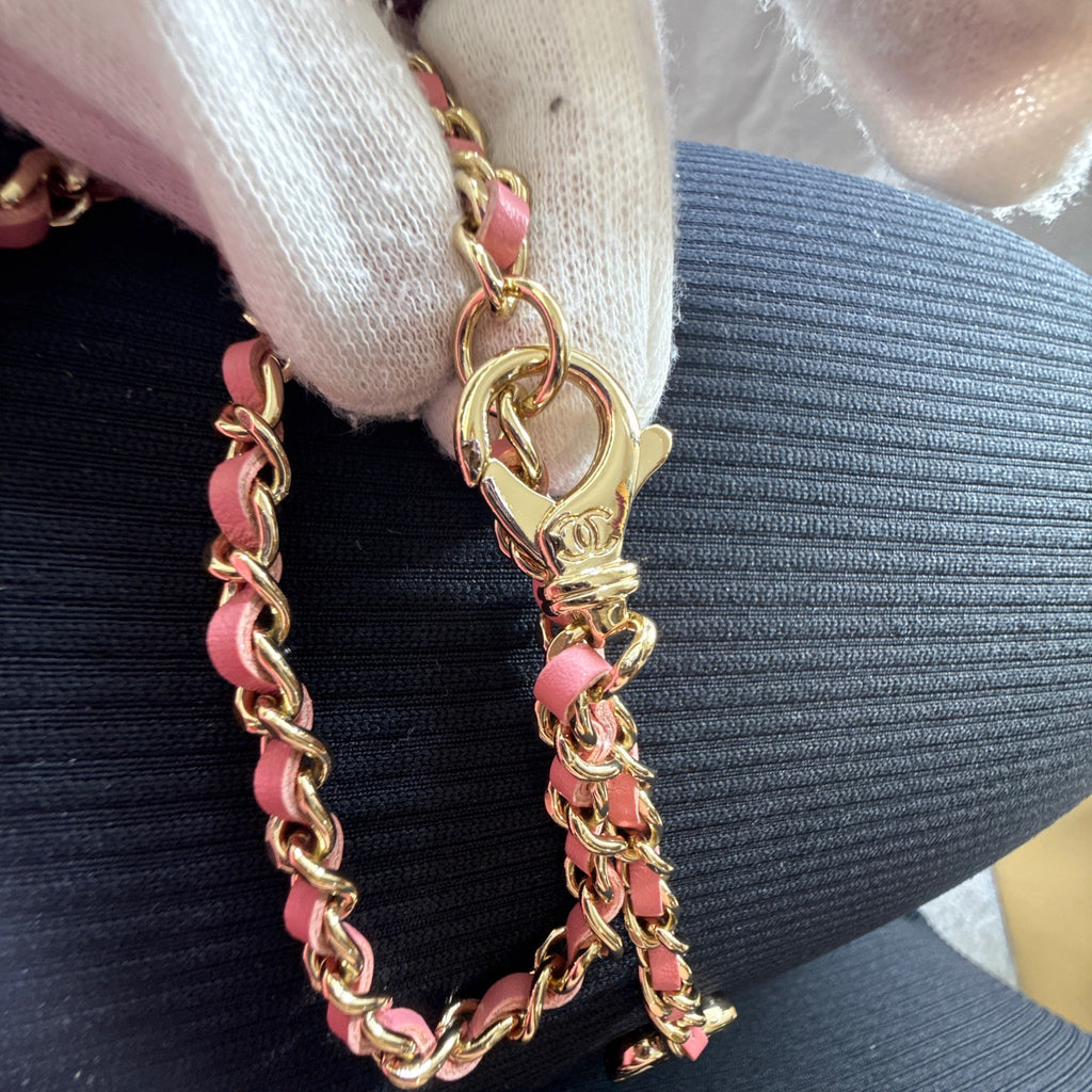 Chanel Pink Mini Tweed Flap Bag